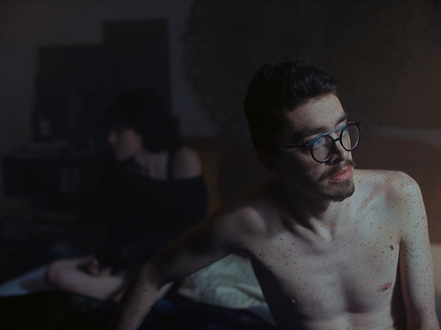 Video Reference: Eyewear, Face, Black, Glasses, Shoulder, Barechested, Skin, Head, Male, Darkness