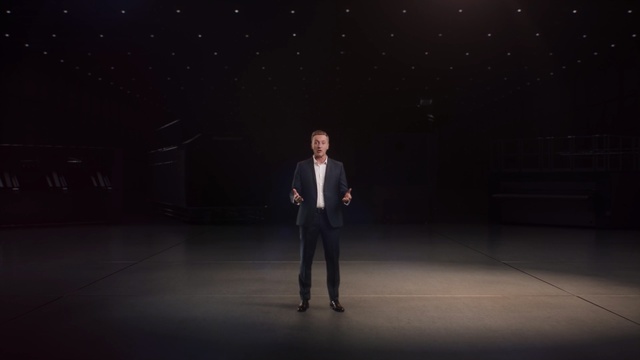 Video Reference: Sky, Performance, Standing, Darkness, Night, Performing arts, Event, Atmosphere, Design, Gentleman, Person