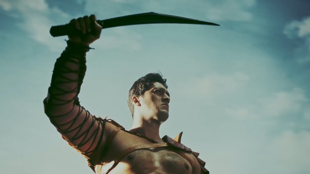 Video Reference: Statue, Cg artwork, Sky, Fictional character, Mythology, Woman warrior, Screenshot, Art