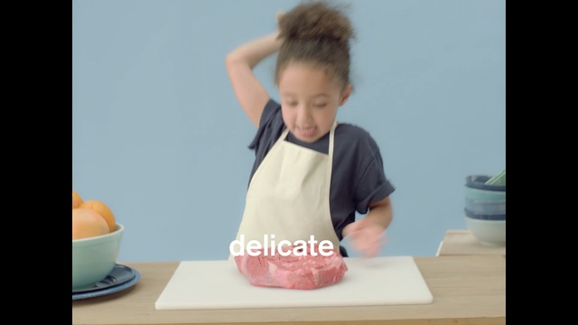 Video Reference: Child, Toddler, Sitting, Neck, Arm, Shoulder, Joint, Cake decorating, Baking, Cake