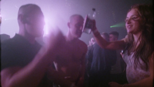 Video Reference: Purple, Smile, Lighting, Entertainment, Flash photography, Gesture, Music, Finger, Violet, Magenta