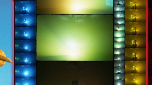 Video Reference: Green, Light, Yellow, Lighting, Technology, Rectangle, Person