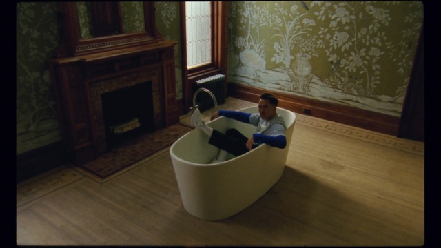 Video Reference: Bathtub, Floor, Hardwood, Flooring, Plumbing fixture, Wood, Room, Wood flooring, Interior design, Screenshot