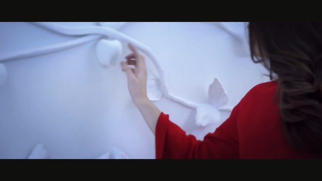 Video Reference: White, Red, Photograph, Beauty, Lip, Shoulder, Hand, Photography, Mouth, Dress