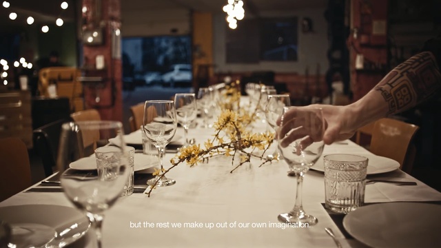 Video Reference: Wedding banquet, Photograph, Centrepiece, Rehearsal dinner, Restaurant, Yellow, Function hall, Stemware, Wine glass, Champagne stemware