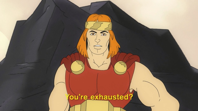Video Reference: fictional character, cartoon, human, mouth, superhero, fiction, Person