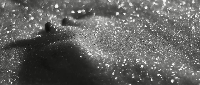 Video Reference: Water, Black, Drizzle, Monochrome photography, Black-and-white, Atmospheric phenomenon, Drop, Rain, Liquid bubble, Moisture, Person