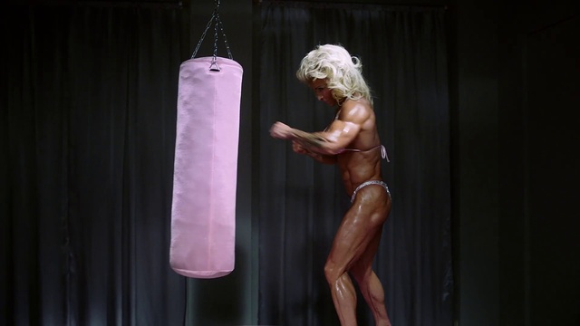 Video Reference: Muscle, Pink, Competition event, Bodybuilding, Human leg, Flesh, Physical fitness