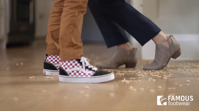 Video Reference: Footwear, Shoe, Brown, Floor, Leg, Design, Flooring, Jeans, Human leg, Dance