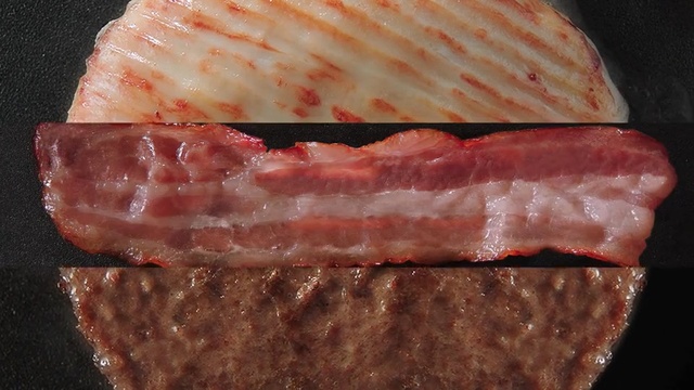 Video Reference: Food, Animal fat, Dish, Kobe beef, Cuisine, Beef, Meat, Red meat, Ingredient, Bacon