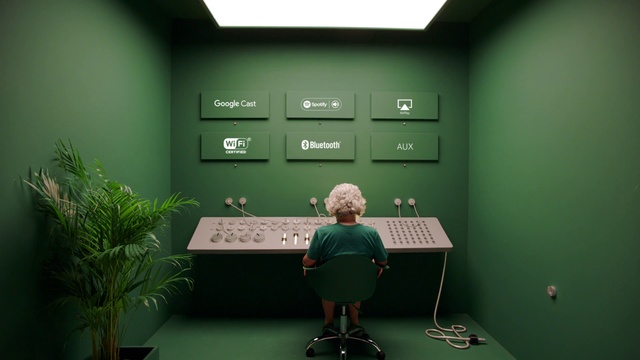 Video Reference: Green, Room, Interior design, Desk, Architecture, Furniture, Table, Plant, Office, Job