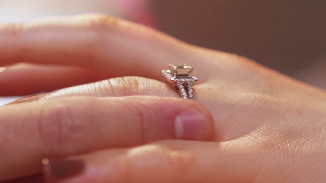 Video Reference: Ring, Finger, Jewellery, Fashion accessory, Engagement ring, Hand, Body jewelry, Diamond, Wedding ring, Silver