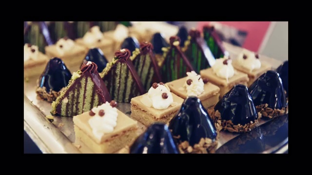 Video Reference: Food, Cuisine, Petit four, Sweetness, Dessert, Dish, Pâtisserie, Bake sale, Semifreddo, Pastry