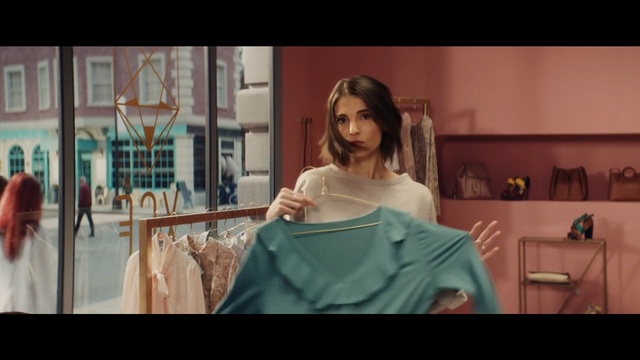 Video Reference: Shoulder, Beauty, Hairstyle, Sitting, Long hair, Joint, Black hair, Dress, Human body, Fun, Person