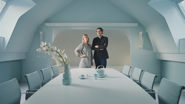 Video Reference: Room, Interior design, Architecture, Design, Ceiling, Photography, Table, House, Furniture, Building, Person