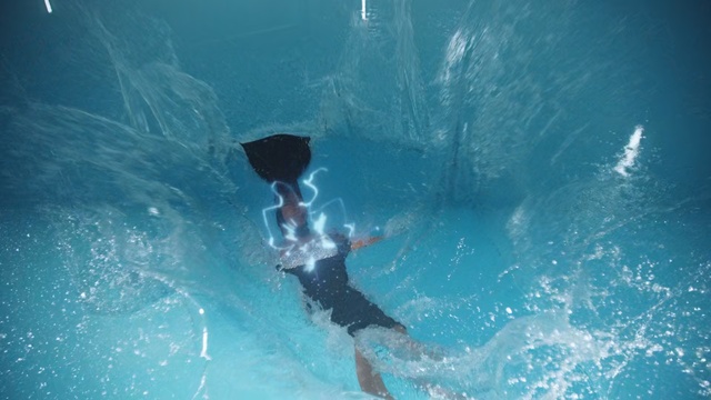 Video Reference: Water, Blue, Recreation, Fun, Leisure, Swimming, Underwater, Swimming pool, Freediving, Wave