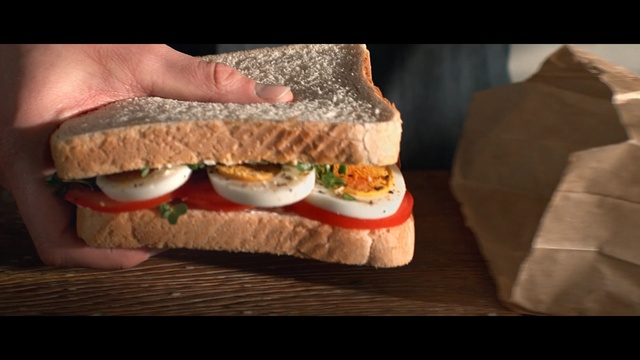 Video Reference: fast food, sandwich, junk food, finger food, food, hamburger, breakfast sandwich, veggie burger, whopper