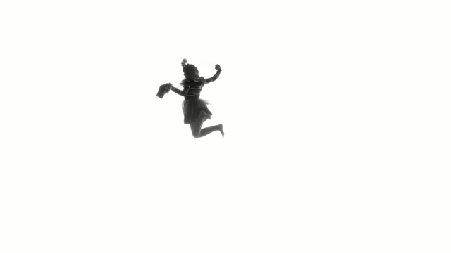 Video Reference: White, Photography, Black-and-white, Jumping