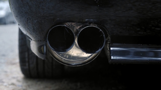 Video Reference: Exhaust system, Automotive exhaust, Auto part, Muffler, Pipe, Vehicle, Car, Bumper, Automotive lighting, Rim, Person