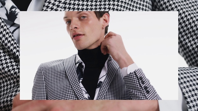 Video Reference: Chin, Forehead, Cool, Neck, Design, Muscle, Photography, Pattern, Suit, Album cover