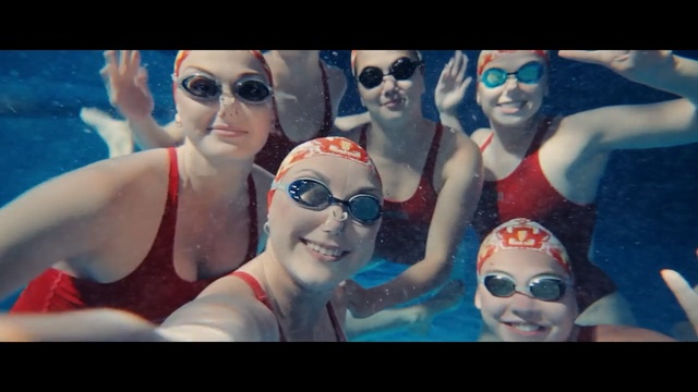 Video Reference: blue, fun, eyewear, sunglasses, girl, recreation, swimmer, leisure, product, swimming, Person