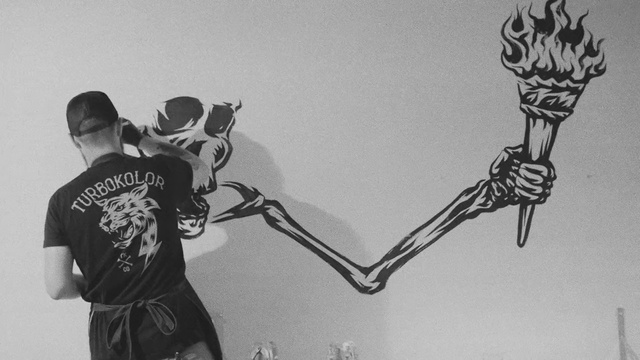 Video Reference: Wall, Arm, Drawing, Style