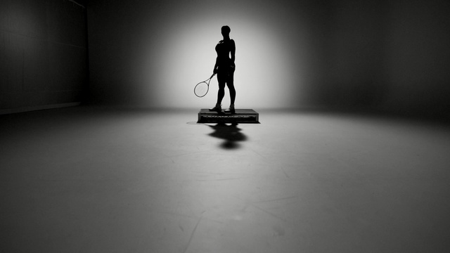 Video Reference: white, black, photograph, black and white, monochrome photography, light, photography, darkness, standing, monochrome, Person