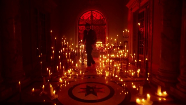 Video Reference: Lighting, Red, Light, Architecture, Night, Light fixture, Darkness, Art