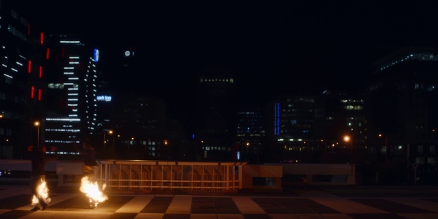 Video Reference: Metropolitan area, Night, City, Cityscape, Metropolis, Urban area, Downtown, Human settlement, Lighting, Light
