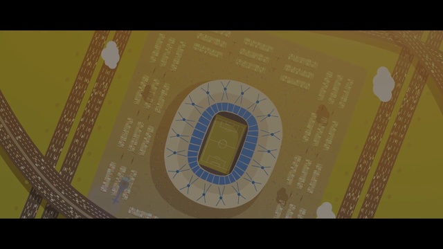 Video Reference: yellow, text, font, circle, structure, line, screenshot, computer wallpaper, number, angle, Person