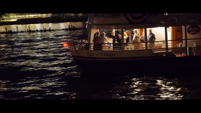 Video Reference: reflection, water, body of water, waterway, water transportation, night, boat, evening, darkness, river