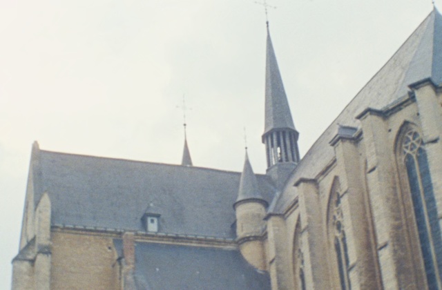Video Reference: Steeple, Spire, Architecture, Building, Church, Place of worship, Medieval architecture, Sky, Roof, Tower