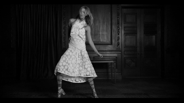 Video Reference: Photograph, Black, Black-and-white, Monochrome photography, Lady, Standing, Monochrome, Fashion, Dress, Photography, Person