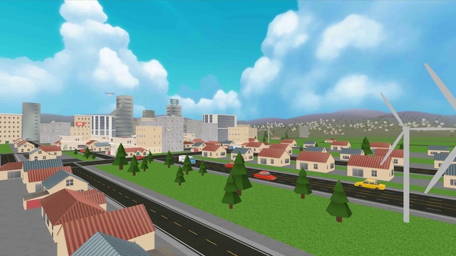 Video Reference: Daytime, Human settlement, Metropolitan area, Urban design, City, Games, Architecture, Residential area, Tree, Animation