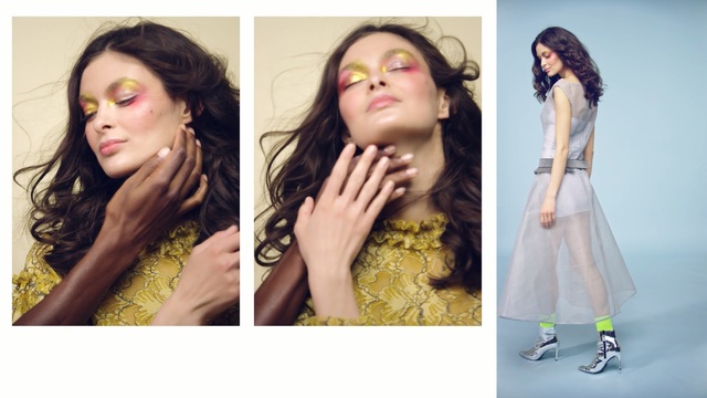 Video Reference: beauty, fashion model, girl, photo shoot, fashion, black hair, long hair, model, hair accessory, Person