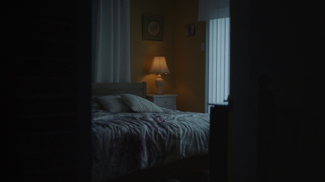 Video Reference: Bed, Bedroom, Room, Furniture, Property, Bed sheet, Light, Lighting, Bed frame, Interior design