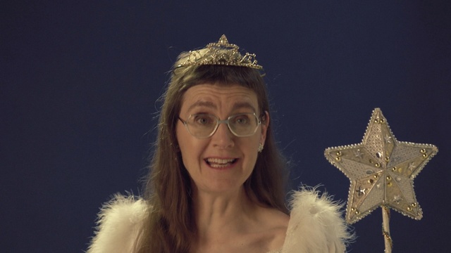 Video Reference: sky, girl, headgear, headpiece, hair accessory, jewellery, fun, smile, crown, Person