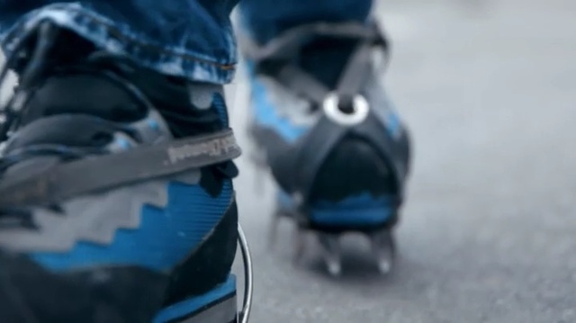 Video Reference: Shoe, Footwear, Blue, Outdoor shoe, Azure, Cobalt blue, Electric blue, Athletic shoe, Cleat, Sneakers