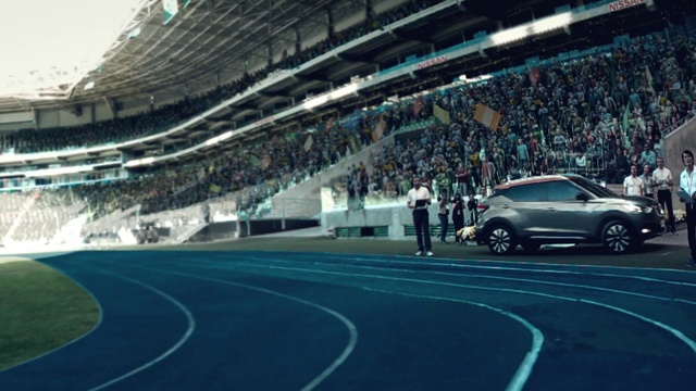 Video Reference: Sport venue, Race track, Stadium, Arena, Vehicle, Car, Line, Automotive design, City car, Hot hatch