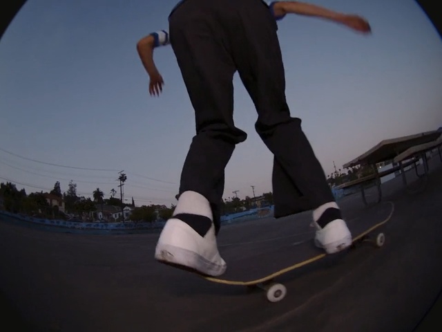 Video Reference: Skateboarding, Skateboarder, Skateboard, Footwear, Fisheye lens, Kickflip, Photography, Boardsport, Recreation, Skateboarding equipment, Person, Outdoor, Man, Board, Riding, Young, Ramp, Side, Hill, Air, Trick, Wearing, Black, Doing, Park, Jumping, Snow, Water, Slope, White, Skating, Dance, Trousers, Sports equipment, Knee, Individual sports, Physical fitness, Snowboarding, Roller sport, Longboarding, Balance, Shoe