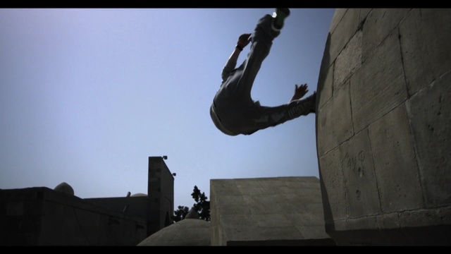 Video Reference: Street stunts, Freestyle walking, Flip (acrobatic), Sky, Photography, Individual sports, Tricking, Screenshot, Extreme sport