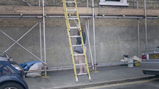 Video Reference: Ladder, Wall, Scaffolding, Composite material, Metal, Steel