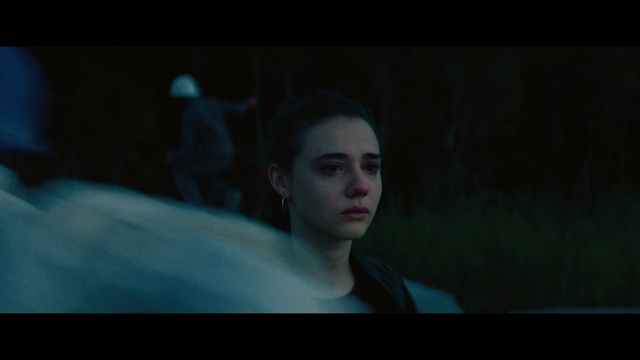 Video Reference: blue, face, black, photograph, man, darkness, lady, fun, beauty, emotion, Person