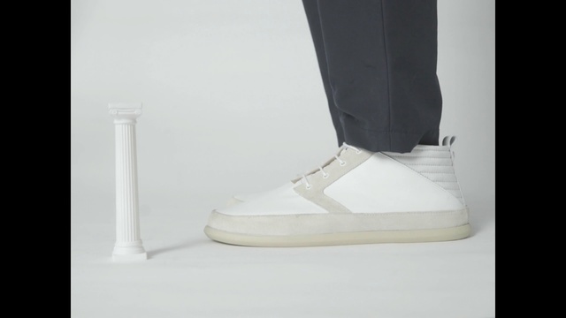 Video Reference: footwear, white, shoe, sneakers, product, boot, outdoor shoe, product