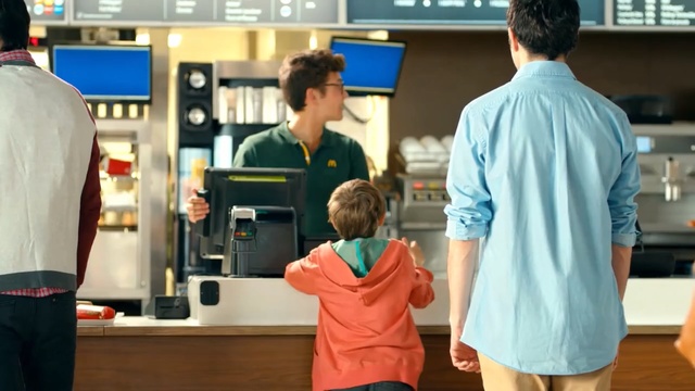 Video Reference: shoulder, outerwear, student, sport venue, uniform, customer, job