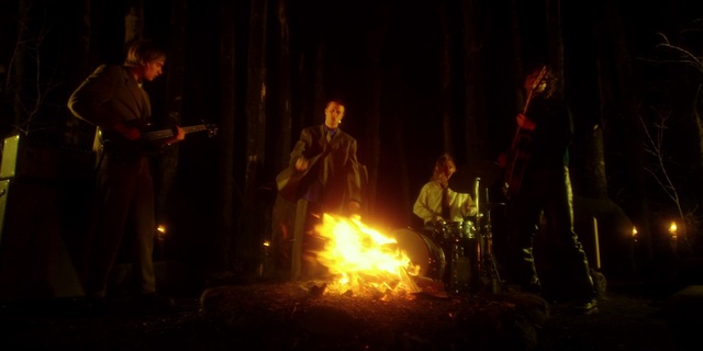 Video Reference: Bonfire, Fire, Heat, Campfire, Flame, Fun, Curtain, Event, Midnight, Tree