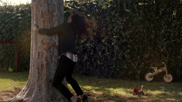 Video Reference: People in nature, Tree, Woodland, Grass, Forest, Woody plant, Fun, Plant, Photography, Sunlight