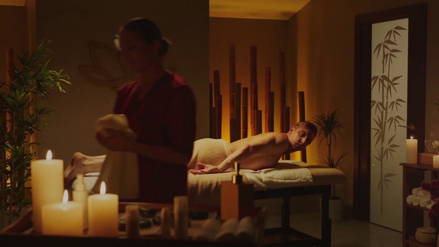 Video Reference: Room, Photography, Spa, Scene, Flesh, Massage table
