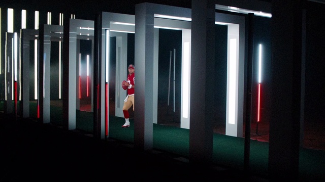 Video Reference: Red, Light, Column, Line, Architecture, Night, Glass, Door, Window, Building, Person, Train, Front, Public, Room, Sitting, Large, White, Row, Station, Subway, Black, Store, Man, Standing, Stop, Platform, Sign, Clothing, Footwear, Woman