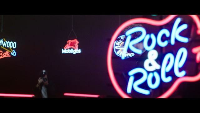 Video Reference: Neon sign, Neon, Electronic signage, Signage, Font, Display device, Magenta, Visual effect lighting, Graphic design, Advertising